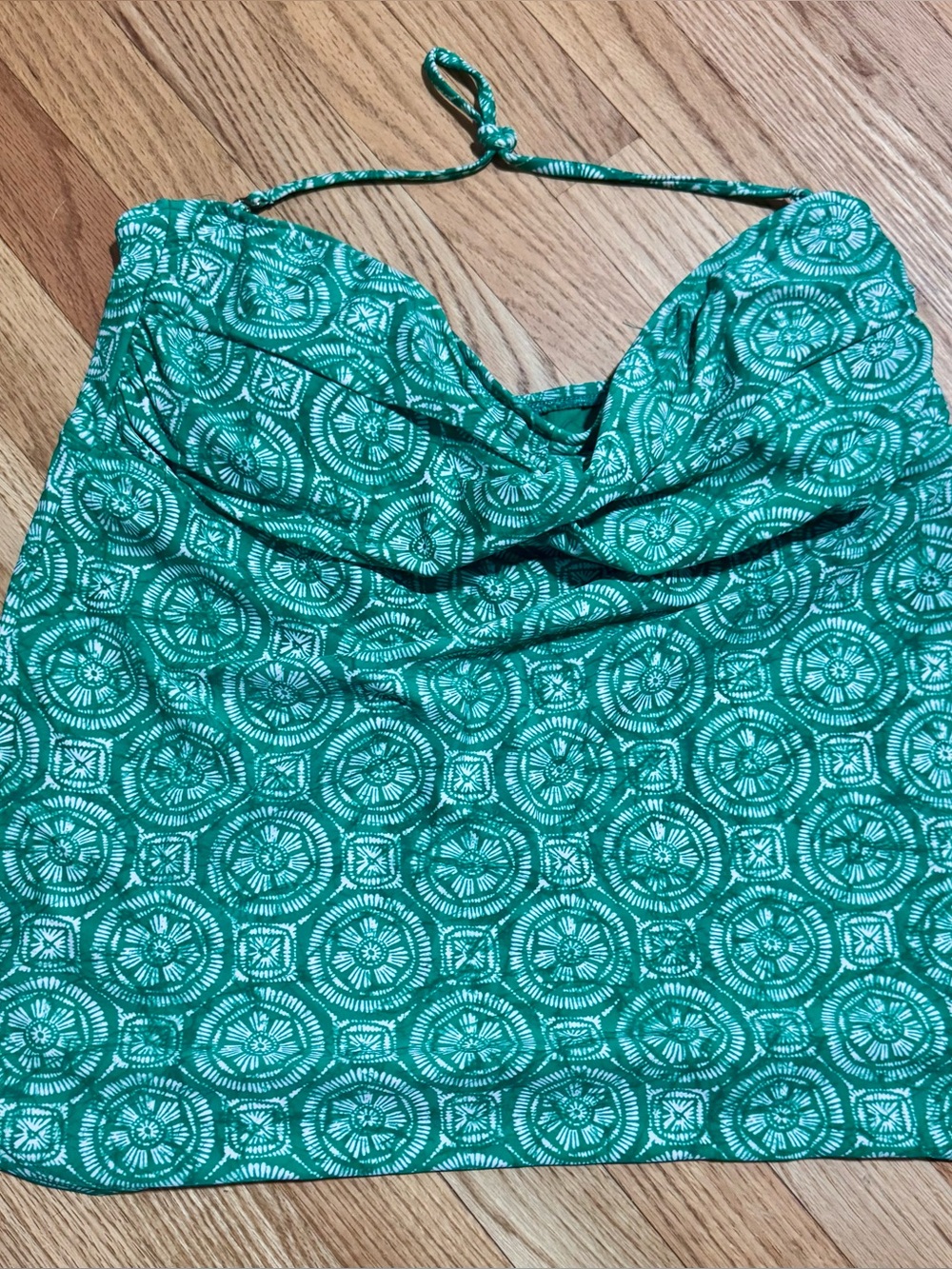 STYLUS Green Printed Womens Tankini top xxl